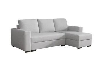 Denegal 3-seters Hjørnesovesofa - Lysegrå - Møbler - Sofaer - Sovesofaer
