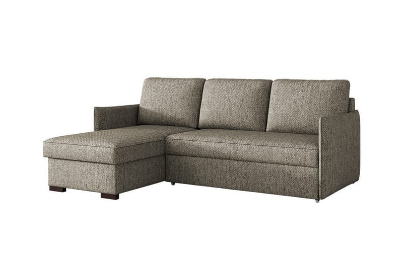 Denegal 3-seters Hjørnesovesofa - Mørk Beige/Mocca - Sovesofaer - Hjørnesovesofa