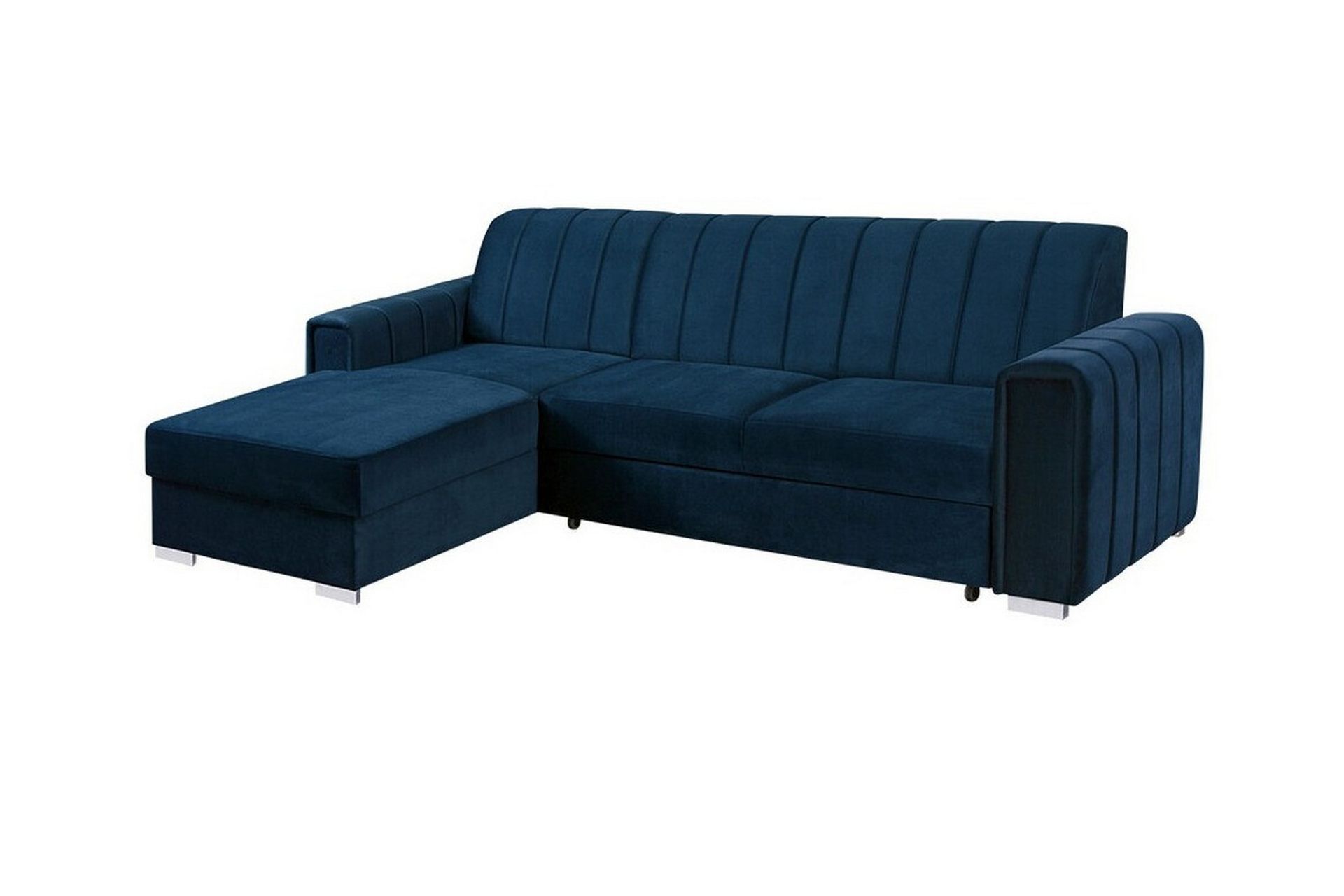 Denegal 3-seters Hjørnesovesofa - Mørkeblå - Møbler - Sofaer - Sovesofaer