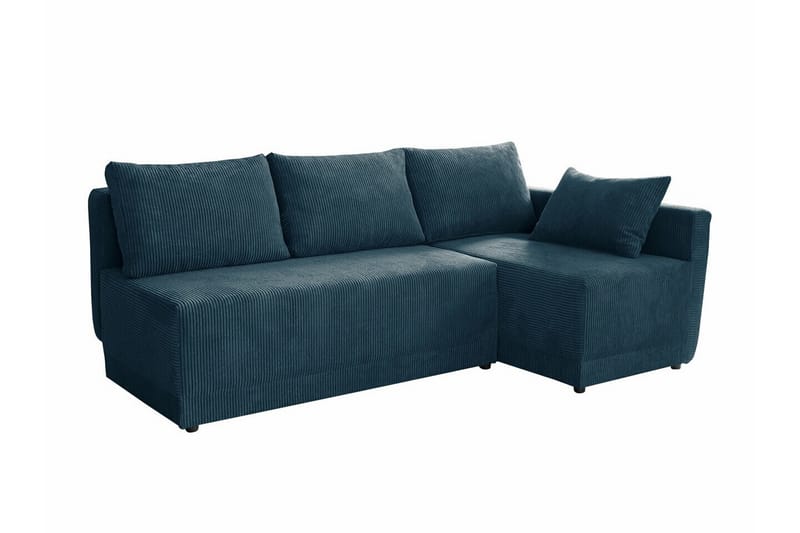 Denegal 3-seters Hjørnesovesofa - Mørkeblå - Møbler - Sofaer - Sovesofaer