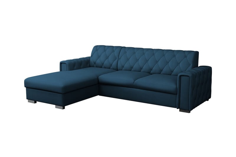 Denegal 3-seters Hjørnesovesofa - Mørkeblå - Møbler - Sofaer - Sovesofaer