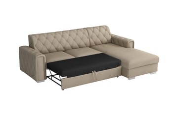 Denegal 3-seters Hjørnesovesofa - Mørkeblå - Møbler - Sofaer - Sovesofaer
