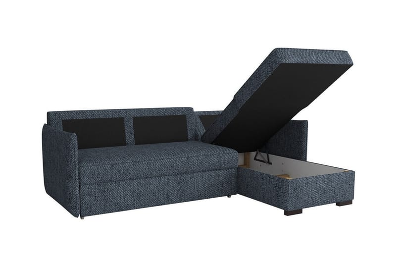 Denegal 3-seters Hjørnesovesofa - Mørkeblå - Møbler - Sofaer - Sovesofaer