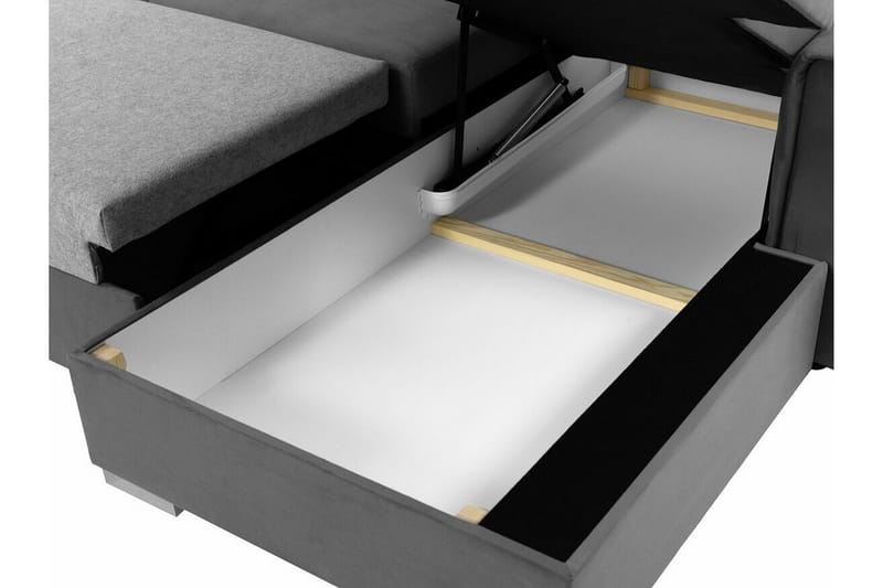 Denegal 3-seters Hjørnesovesofa - Mørkegrå - Møbler - Sofaer - Sovesofaer