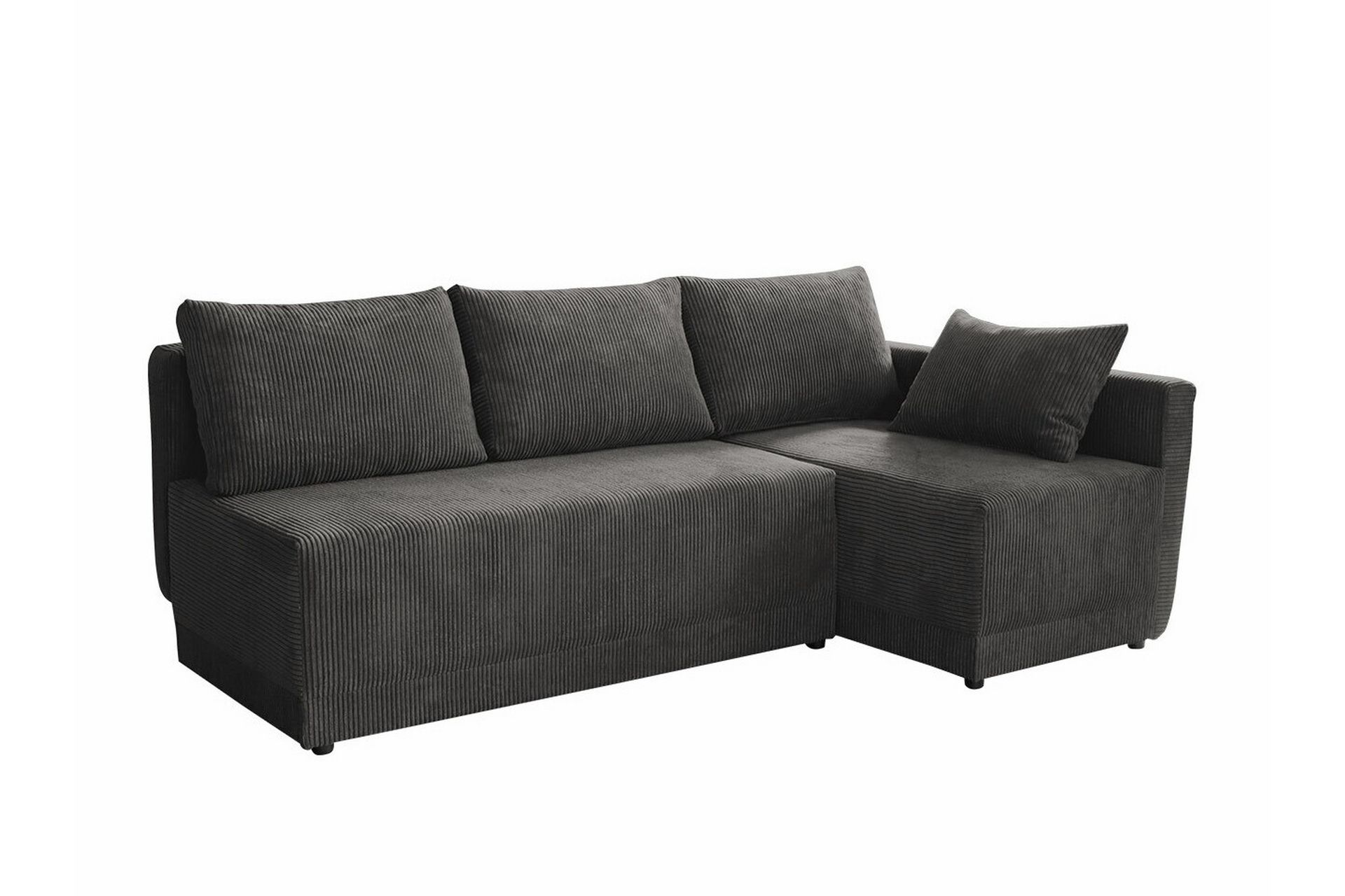 Denegal 3-seters Hjørnesovesofa - Mørkegrå - Møbler - Sofaer - Sovesofaer