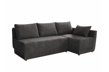 Denegal 3-seters Hjørnesovesofa - Mørkegrå - Møbler - Sofaer - Sovesofaer