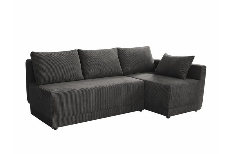 Denegal 3-seters Hjørnesovesofa - Mørkegrå - Møbler - Sofaer - Sovesofaer