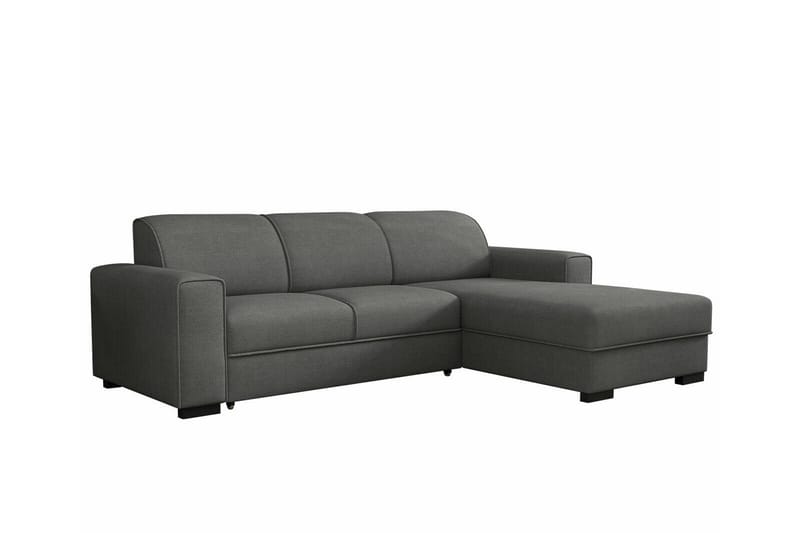 Denegal 3-seters Hjørnesovesofa - Mørkegrå - Møbler - Sofaer - Sovesofaer