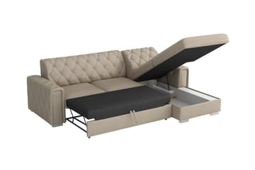 Denegal 3-seters Hjørnesovesofa - Mørkegrå - Møbler - Sofaer - Sovesofaer