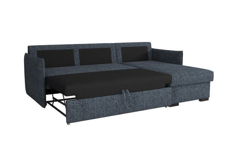Denegal 3-seters Hjørnesovesofa - Mørkegrå - Møbler - Sofaer - Sovesofaer