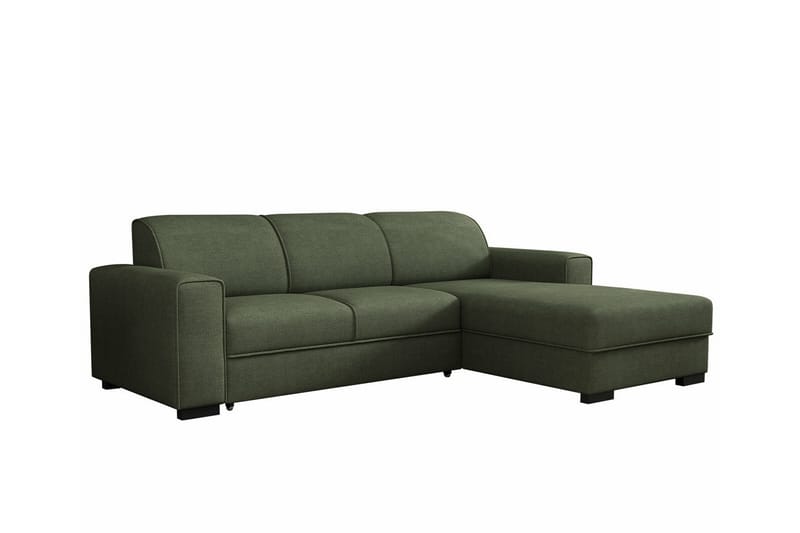 Denegal 3-seters Hjørnesovesofa - Mørkegrønn - Møbler - Sofaer - Sovesofaer