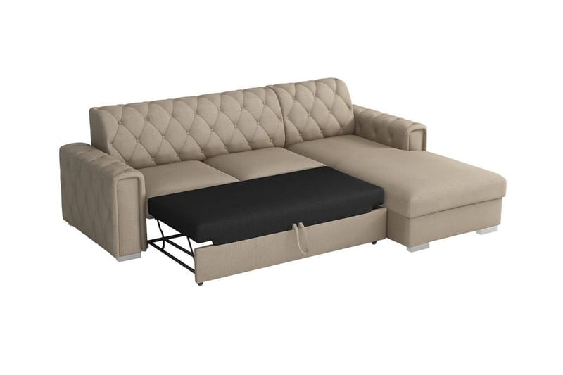 Denegal 3-seters Hjørnesovesofa - Mørkegrønn - Møbler - Sofaer - Sovesofaer