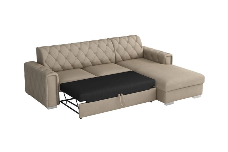 Denegal 3-seters Hjørnesovesofa - Mørkegrønn - Møbler - Sofaer - Sovesofaer