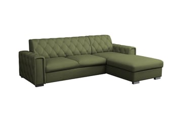 Denegal 3-seters Hjørnesovesofa - Mørkegrønn - Møbler - Sofaer - Sovesofaer