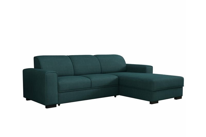 Denegal 3-seters Hjørnesovesofa - Mørkegrønn/Blå - Møbler - Sofaer - Sovesofaer