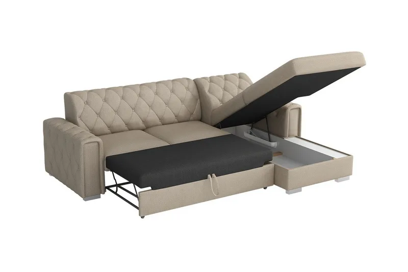 Denegal 3-seters Hjørnesovesofa - Møbler - Sofaer - Sovesofaer