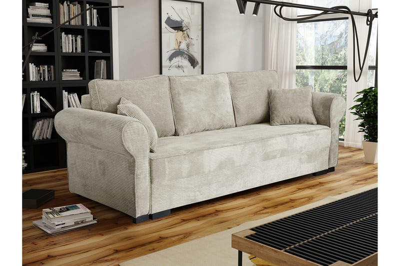Denegal 3-seters Sovesofa - Beige - Møbler - Sofaer - Sovesofaer