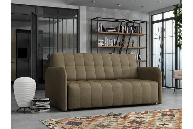 Denegal 3-seters Sovesofa - Brun - Sovesofaer - 3 seters sovesofa