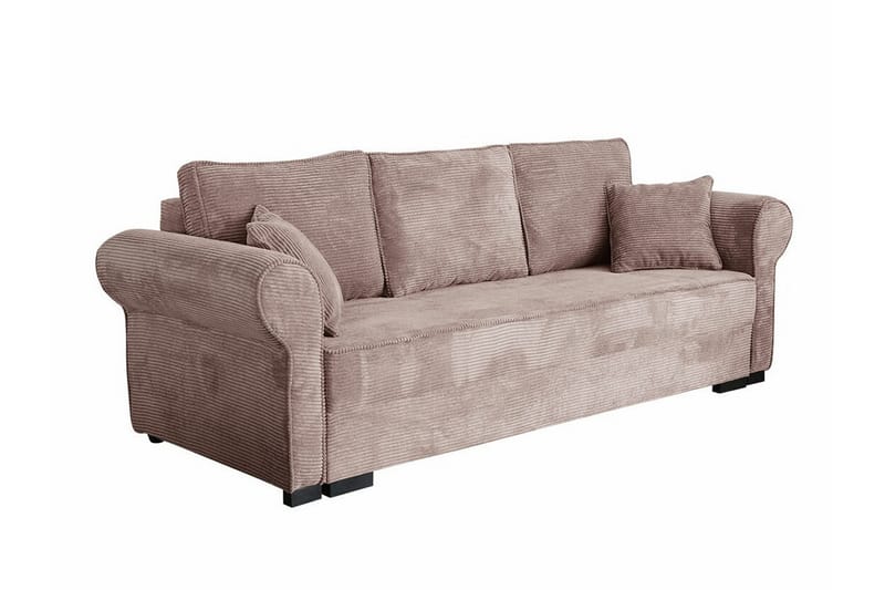 Denegal 3-seters Sovesofa - Brun/Beige - Sovesofaer - 3 seters sovesofa