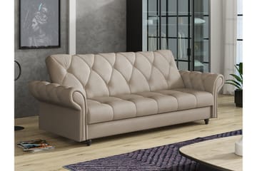 Denegal 3-seters Sovesofa - Lyse brun - Møbler - Sofaer - Sovesofaer