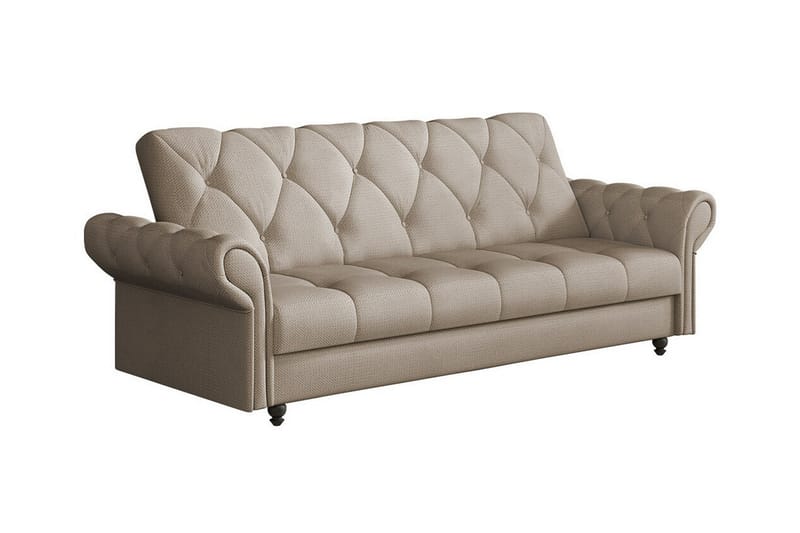 Denegal 3-seters Sovesofa - Lyse brun - Sovesofaer - 3 seters sovesofa