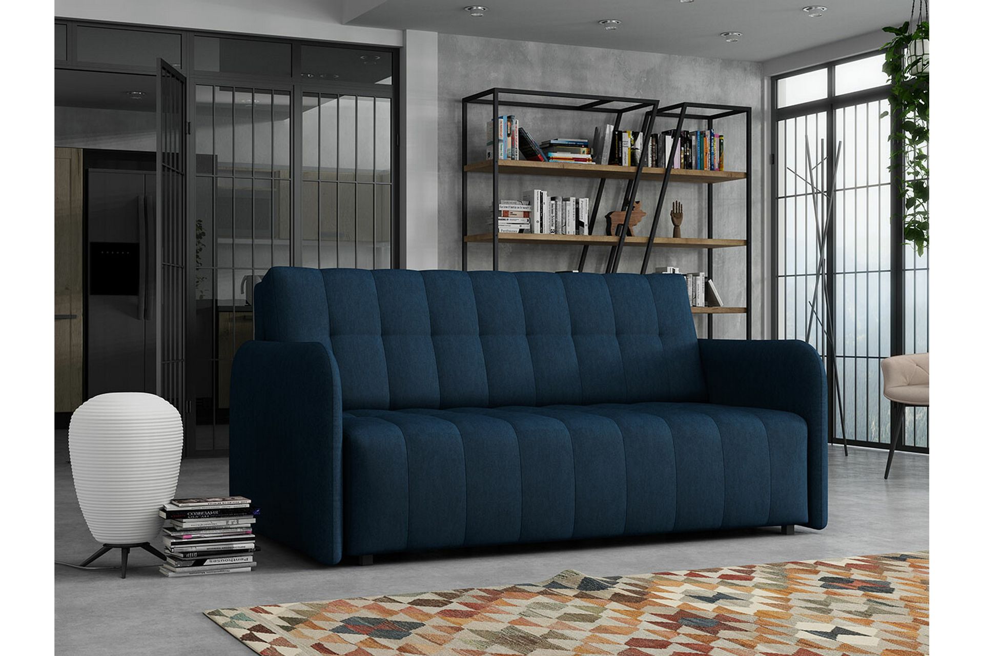 Denegal 3-seters Sovesofa - Mørkeblå - Møbler - Sofaer - Sovesofaer