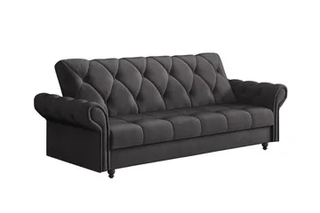 Denegal 3-seters Sovesofa - Mørkebrun - Møbler - Sofaer - Sovesofaer