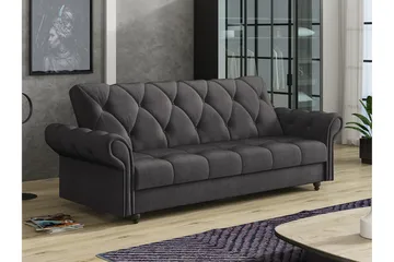 Denegal 3-seters Sovesofa - Mørkebrun - Møbler - Sofaer - Sovesofaer