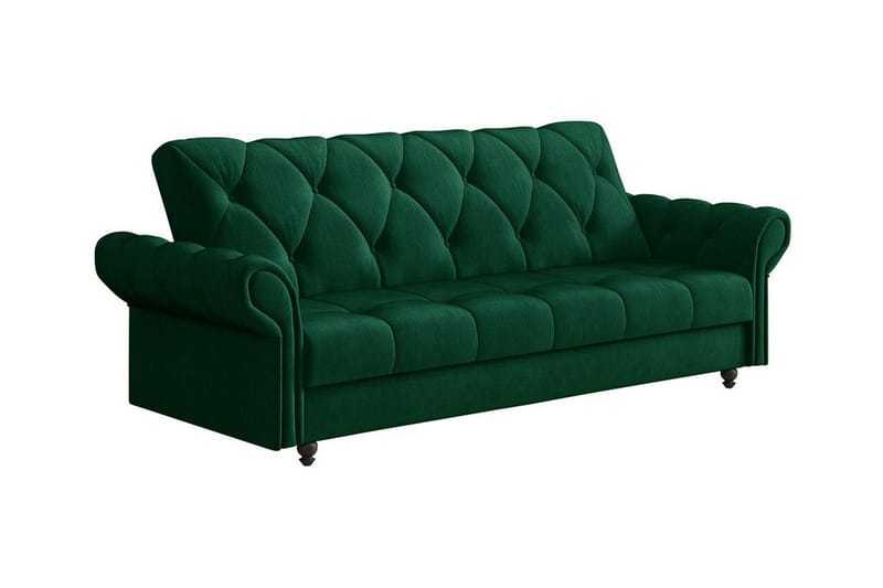 Denegal 3-seters Sovesofa - Mørkegrønn - Møbler - Sofaer - Sovesofaer