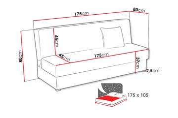 Denegal 3-seters sovesofa - Møbler - Sofaer - Sovesofaer