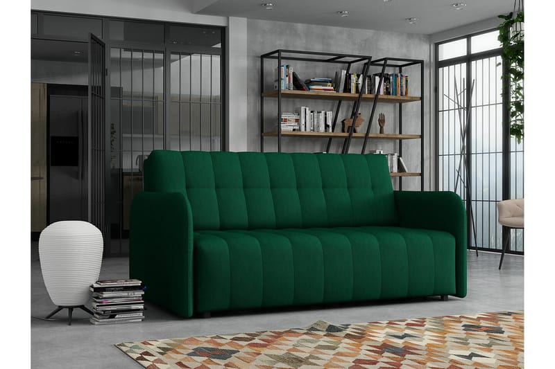 Denegal 3-sits Bäddsoffa Dark green - Møbler - Sofaer - Sovesofaer