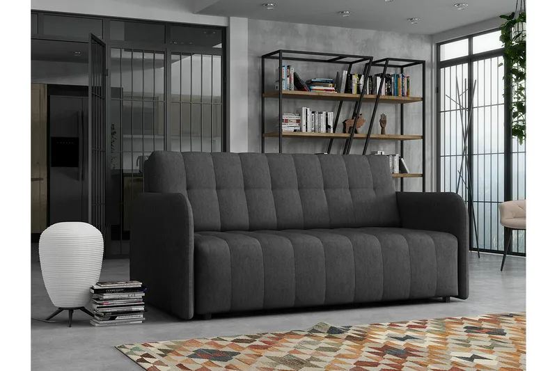 Denegal 3-sits Bäddsoffa Dark grey - Møbler - Sofaer - Sovesofaer