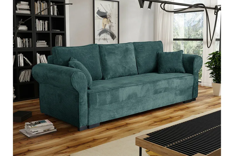 Denegal 3-sits Bäddsoffa Green - Møbler - Sofaer - Sovesofaer