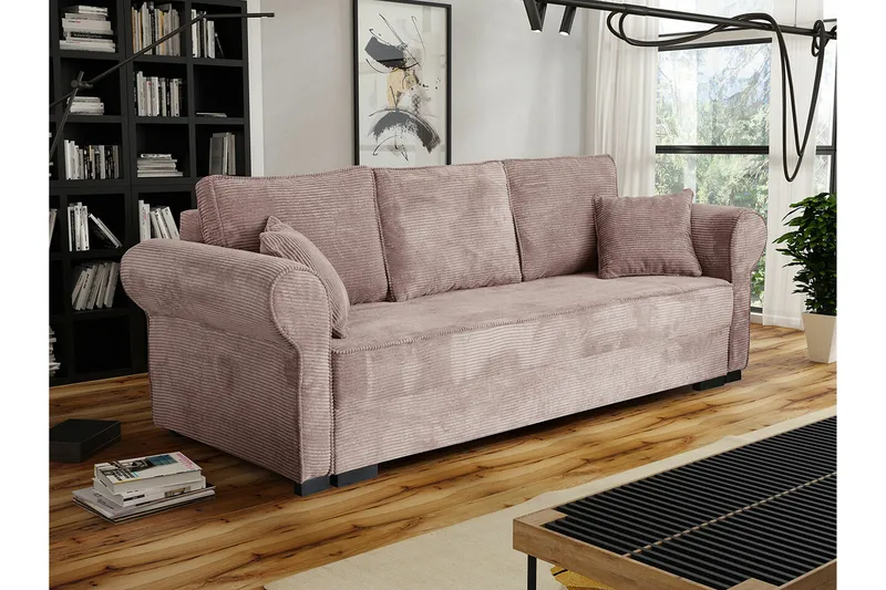 Denegal 3-sits Bäddsoffa NO_BRAND Brown/Beige - Møbler - Sofaer - Sovesofaer