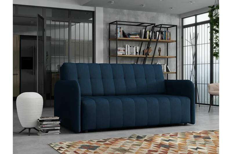 Denegal 3-sits Bäddsoffa NO_BRAND Dark blue - Møbler - Sofaer - Sovesofaer