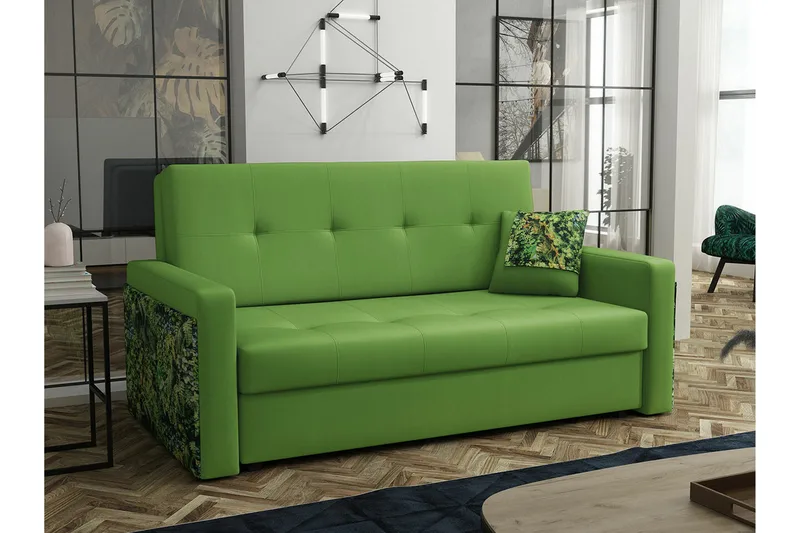 Denegal 3-sits Bäddsoffa NO_BRAND Green - Møbler - Sofaer - Sovesofaer