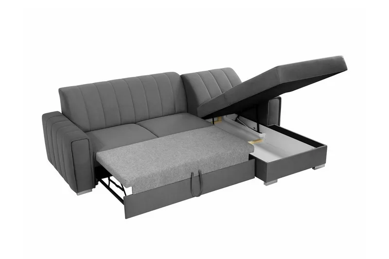 Denegal 3-sits Hörnbäddsoffa Dark blue - Møbler - Sofaer - Sovesofaer