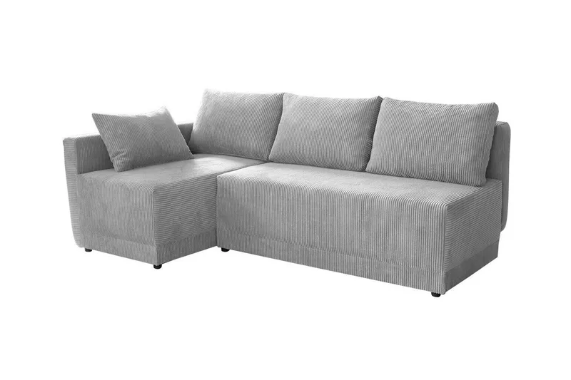 Denegal 3-sits Hörnbäddsoffa Ljusgrå, undefined