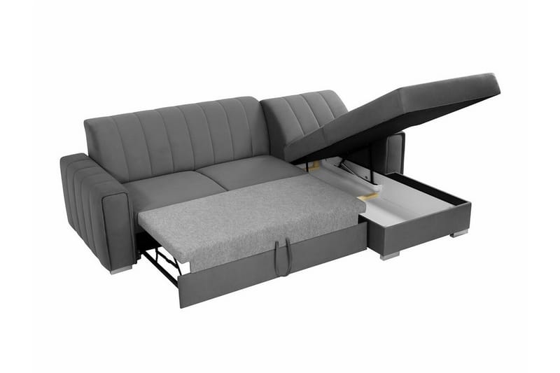 Denegal 3-sits Hörnbäddsoffa NO_BRAND beige - Møbler - Sofaer - Sovesofaer