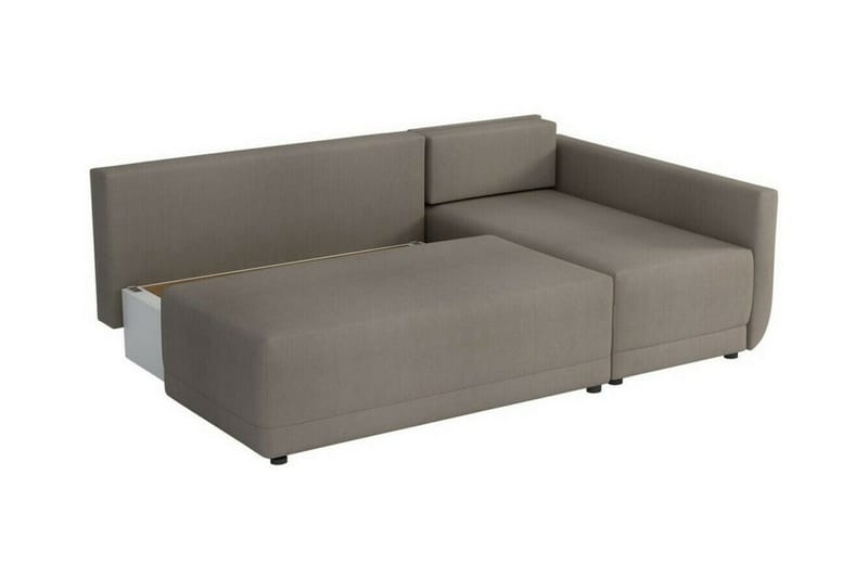 Denegal 3-sits Hörnbäddsoffa NO_BRAND Brown - Møbler - Sofaer - Sovesofaer