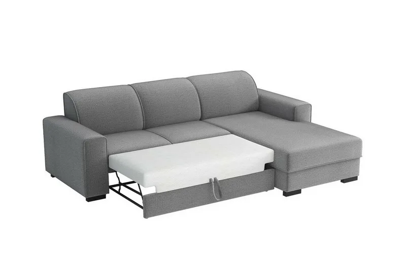 Denegal 3-sits Hörnbäddsoffa NO_BRAND Dark grey - Møbler - Sofaer - Sovesofaer