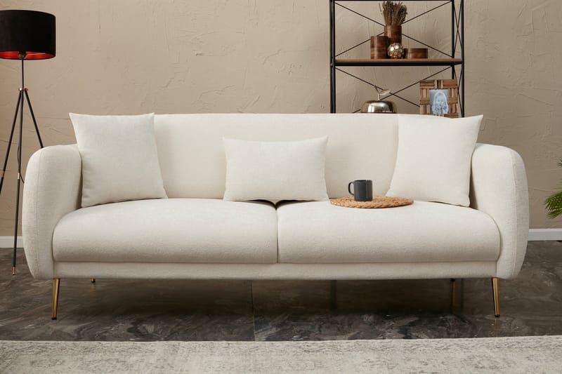 Devika Sovesofa 3-seter - Lys beige - Møbler - Sofaer - Sovesofaer