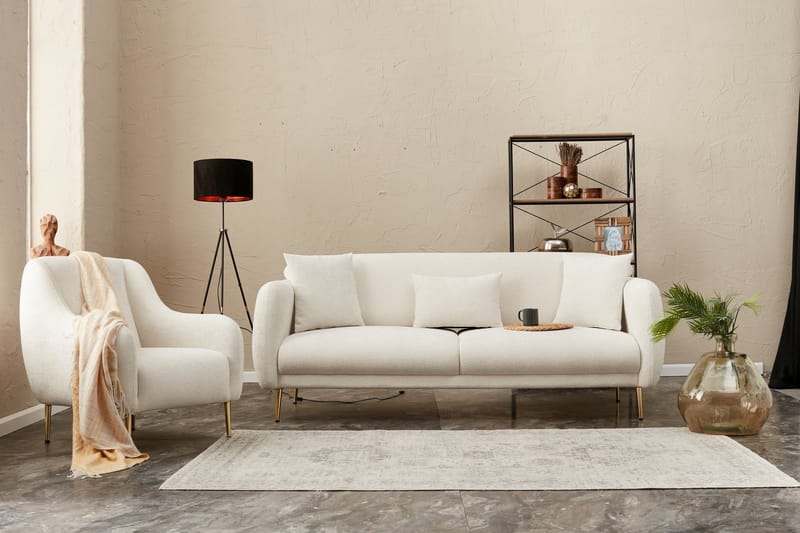 Devika Sovesofa 3-seter - Lys beige - Møbler - Sofaer - Sovesofaer