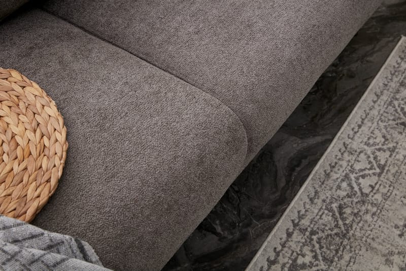 Devika Sovesofa med Sjeselong 4-seter - Grå - Møbler - Sofaer - Sovesofaer