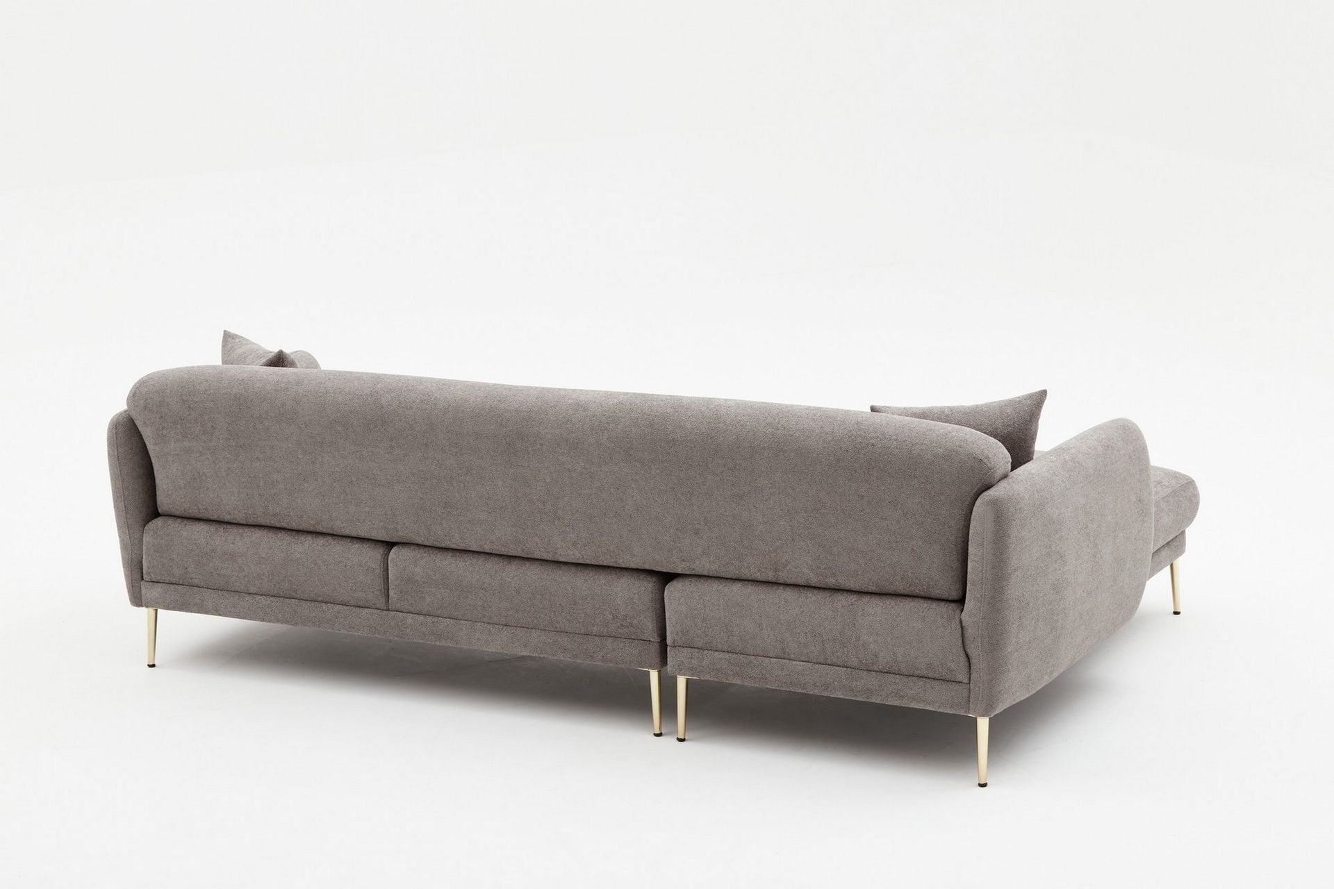 Devika Sovesofa med Sjeselong 4-seter - Grå - Møbler - Sofaer - Sovesofaer