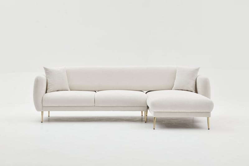 Devika Sovesofa med Sjeselong 4-seter - Lys beige - Møbler - Sofaer - Sovesofaer