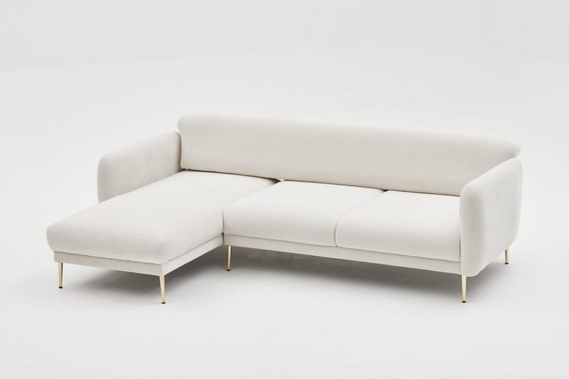 Devika Sovesofa med Sjeselong 4-seter - Lys beige - Møbler - Sofaer - Sovesofaer