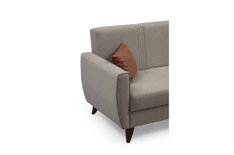Dewan 3-seter Sovesofa 96x183 cm med Oppbevaring i Lin - Beige - Møbler - Sofaer - Sovesofaer