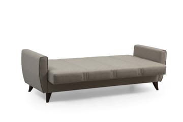 Dewan 3-seter Sovesofa 96x183 cm med Oppbevaring i Lin - Beige - Møbler - Sofaer - Sovesofaer