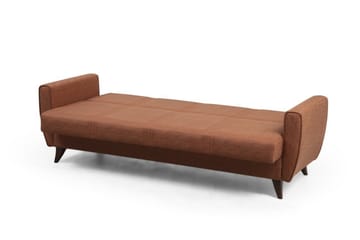 Dewan 3-seters Sovesofa 96x183 cm med Oppbevaring i Stoff - Terrakotta - Møbler - Sofaer - Sovesofaer